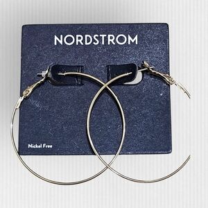 Nordstrom Elegant Gold Hoop Earrings Women's‎ Jewelry NWT